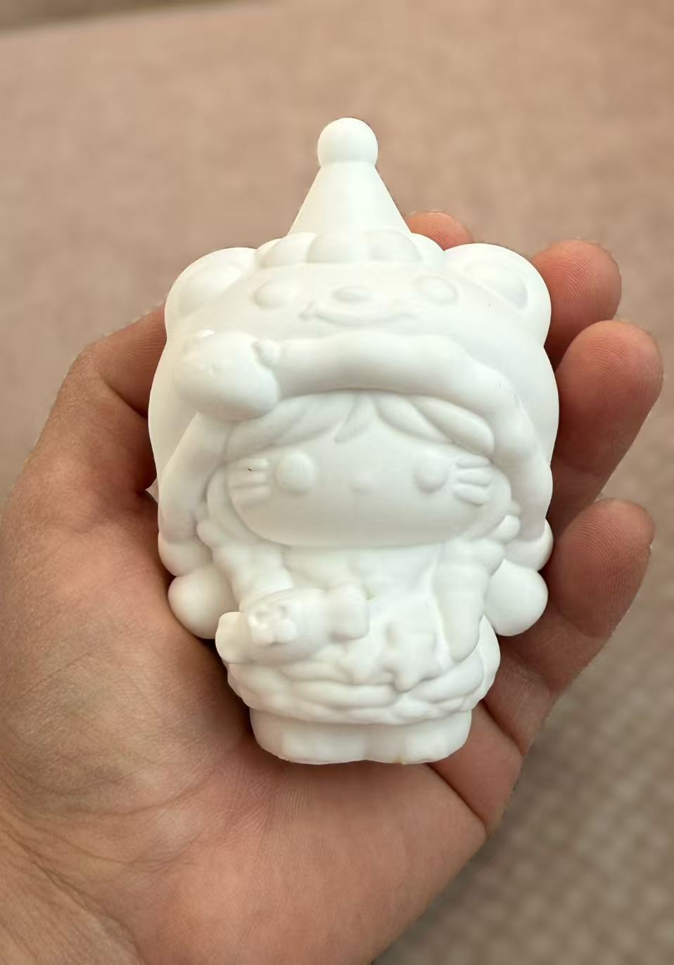 Frasco de Almacenamiento de Calabaza de Yeso en Blanco DIY para Pintar