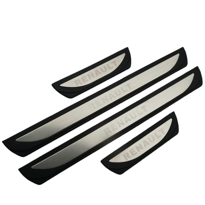 Suitable for Renault Kadjar Dekorativ pedal başlıqları - renault-koleos-plastic-door-sill-strip-silver