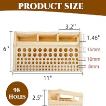 皮革工艺工具架木制桌面皮革工作工具架冲床工具架工艺工具收纳盒