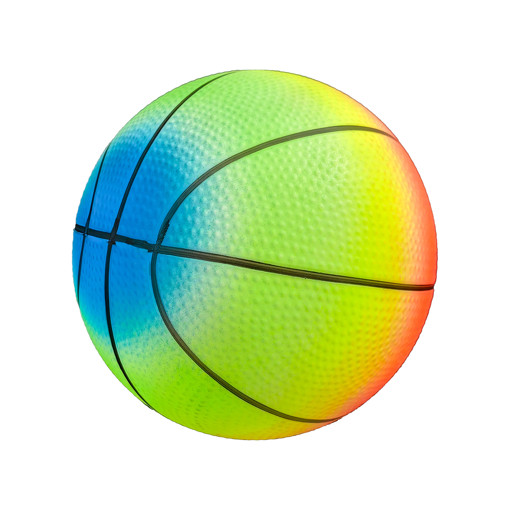Fábrica directa de juguetes para niños arco iris / sandía / serie de fútbol de PVC para niños batería de pelota