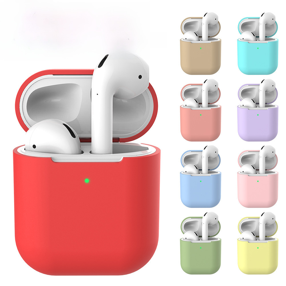 Applicable for AirPods 2 precise hole silicone case, Apple iPhone wireless Bluetooth earphone anti-fall protective case