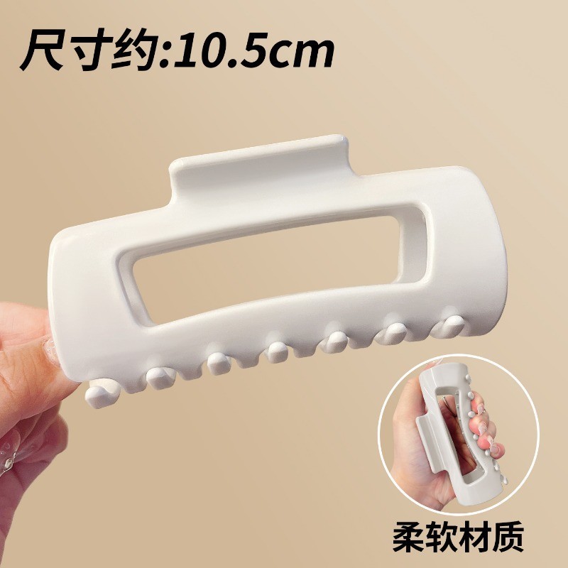 高级感软硅胶抓夹女鲨鱼夹安全替代品发夹盘发后脑勺夹子头饰发饰|undefined
