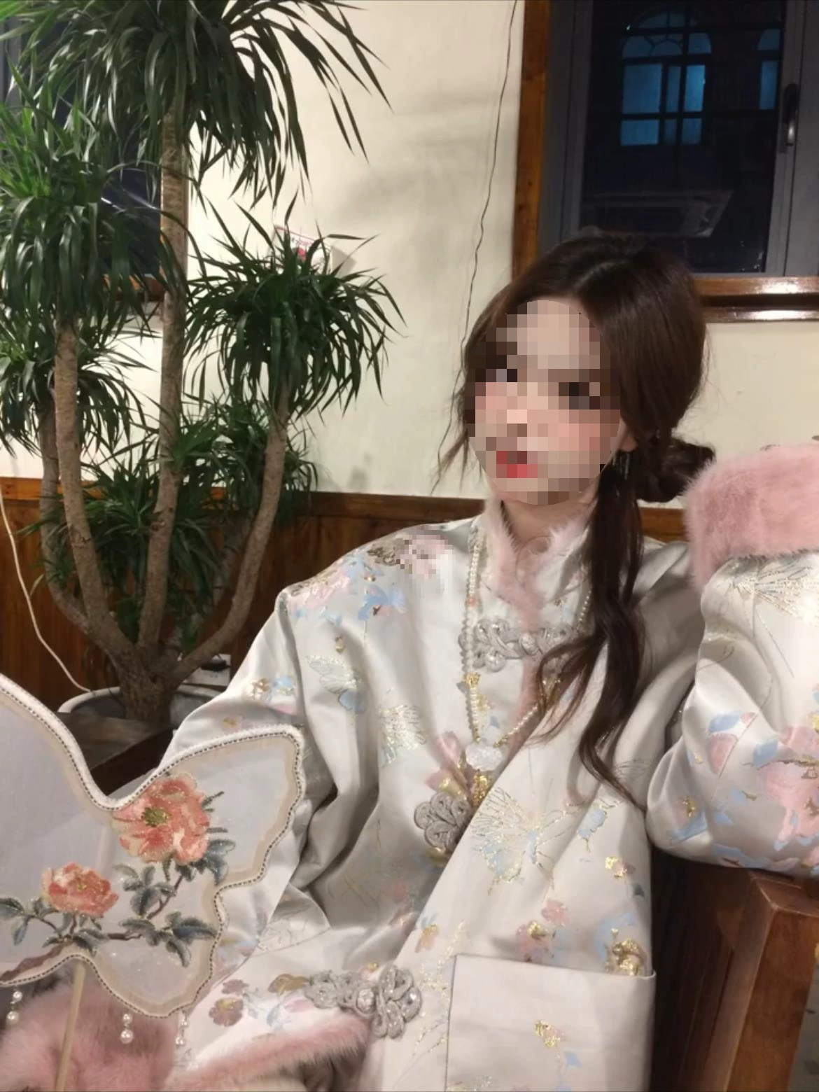 Новый китайский атласный жаккард норка шерстяная куртка женский 2024 осенний и зимний национальный стиль хлопчатобумажная куртка