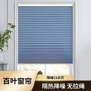 海外集采百叶窗帘降噪22分贝无拉绳蜂巢帘隔热降噪蜂窝巢窗帘