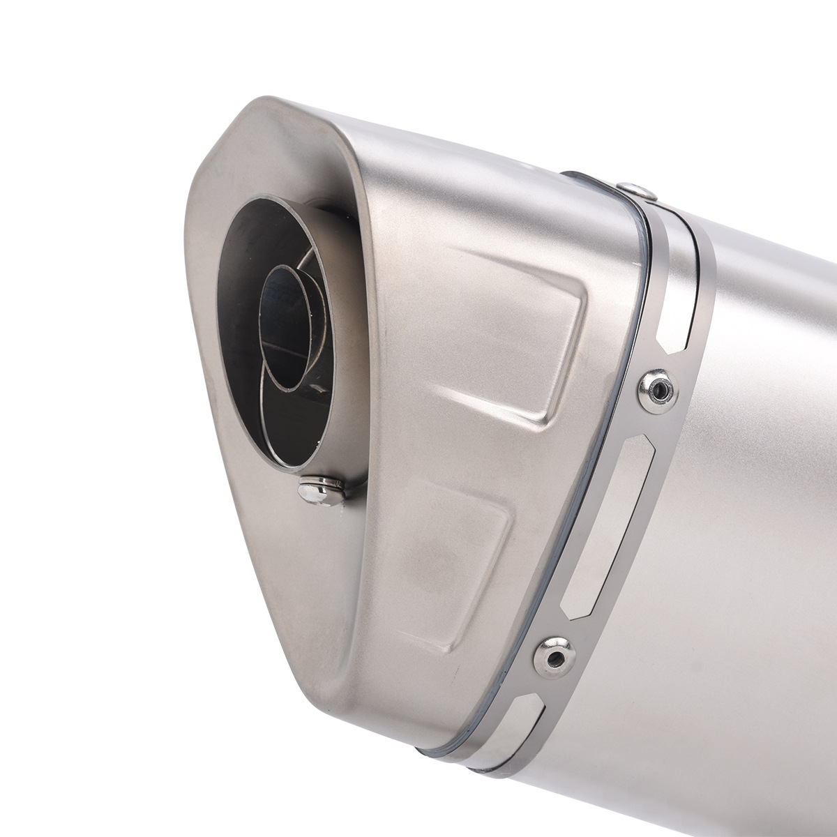 Suitable for modified diagonal quad-corner exhaust pipes for Sai 800, Chunfeng 655, Wuji SR450X, CBR500, and Kaiyue 625X