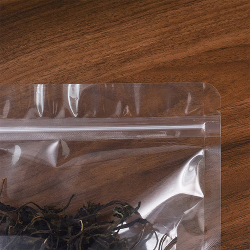 Tea leaf packaging bag half a pound 500 transparent self-standing snack airtight moisture-proof five-grain mixed peanuts specialty zipper