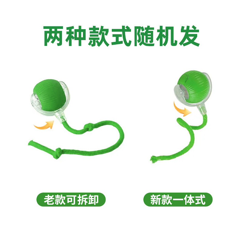 Bola de gato divertida automática resistente a morder transfronteriza, bola de juguete para gatos, artefacto para aliviar el aburrimiento, suministros para gatos con cuerda, bola de salto