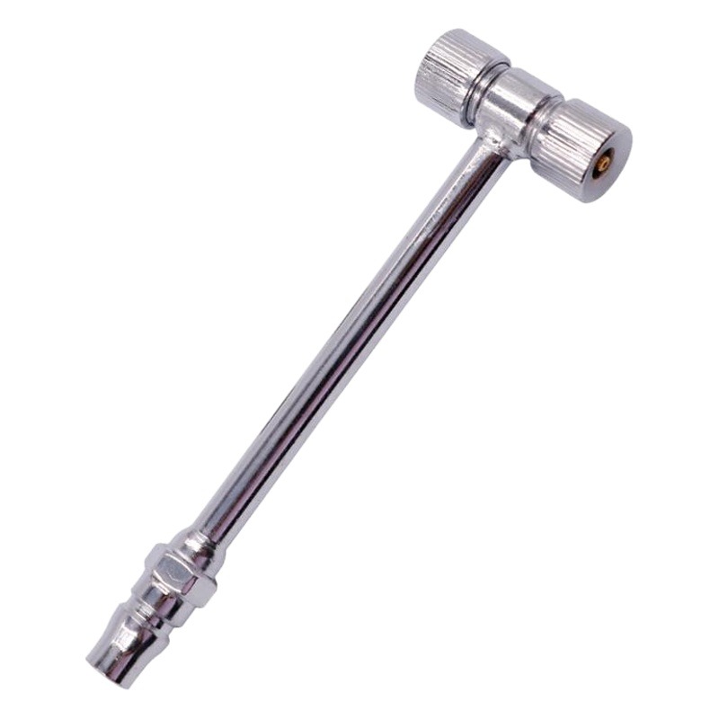 Manguera de inflado de neumáticos con doble boquilla para automóviles, motocicletas, bicicletas y otros vehículos.