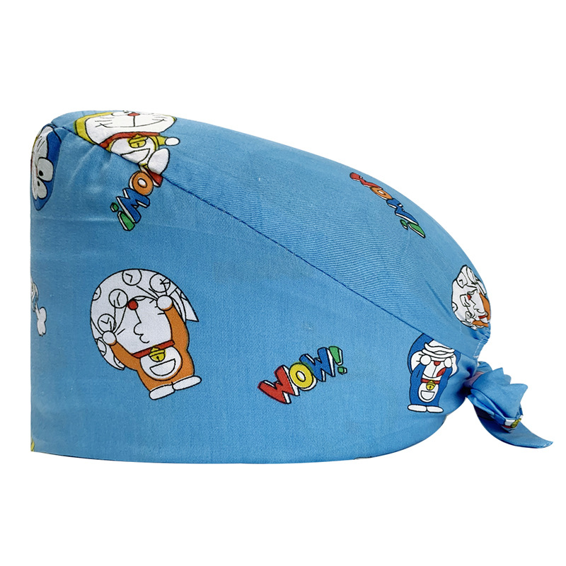 Estomatólogo casquillo de la enfermera transpirable tapa de la sala de operaciones hembra de algodón puro tapa de trabajo médico de la sala de operaciones tapa de cocina médica