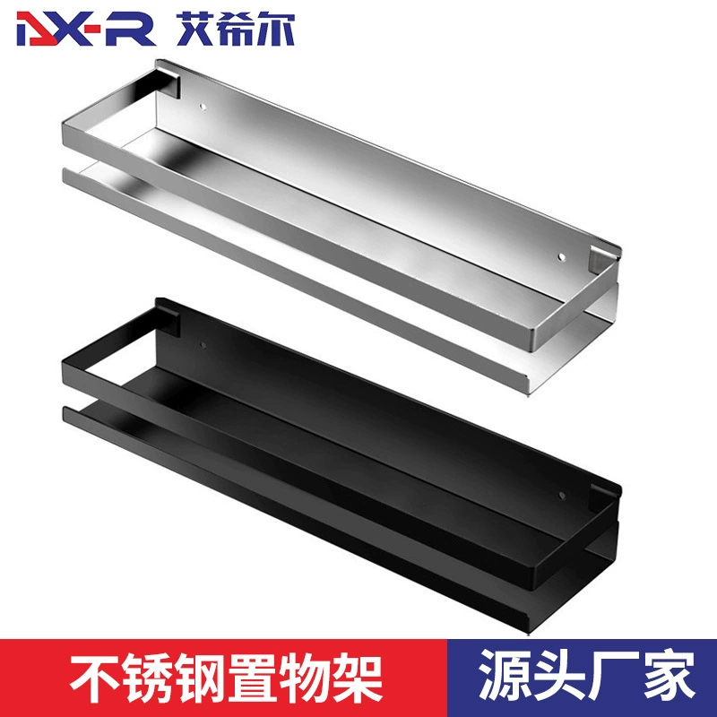 Многоярусная настенная полка для кухни из нержавеющей стали 304, без сверления, для душа, прямоугольная, плавающая, антикоррозийная