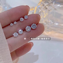 S925������������ٴ������ʯ����ŮС�ɾ����䵭�������������