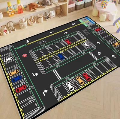 Baby Early Education, Living Room Floor | Avtomobil döşəmə paspasları - parking-lot-mat-3-80120cm-crystal-velvet
