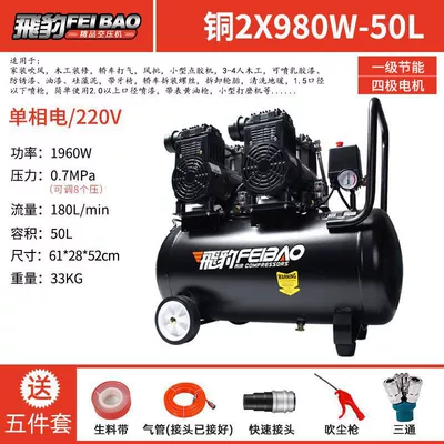 Hava kompressorları | Air Pump High Pressure Woodworking - all-copper-motor-980x2-dual-head-steam-injection