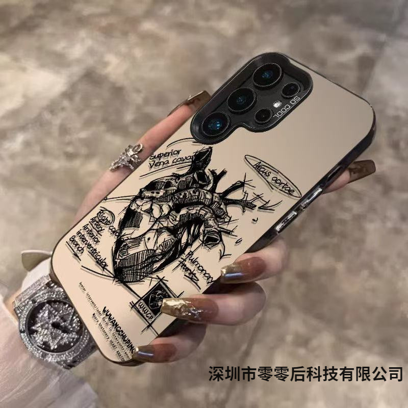 Cross-border New Heart Applicable Samsung Galaxy S25 Phone Case Samsung S24 ULTRA Foreign Trade S21