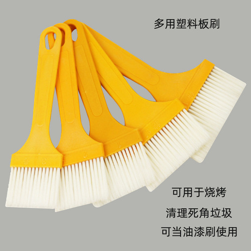 Factory direct sales wholesale high-quality PET hair food grade barbecue oil brush high temperature resistant kitchen cake cream white brush