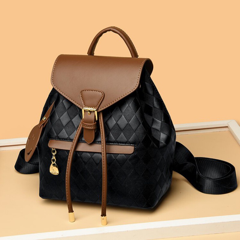 Backpack 2026 Summer New Style Retro Color-Blocking Handbag Multifunctional Computer Bag Fashionable Versatile Travel Backpack Backpack 2026 Summer New Style Retro Color-Blocking Handbag Multifunctional Computer Bag Fashionable Versatile Travel Backpack