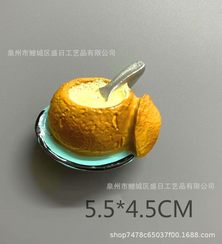 3D仿真食品面包平底锅蛋树脂冰箱贴 旅游纪念品特价不退不换|undefined