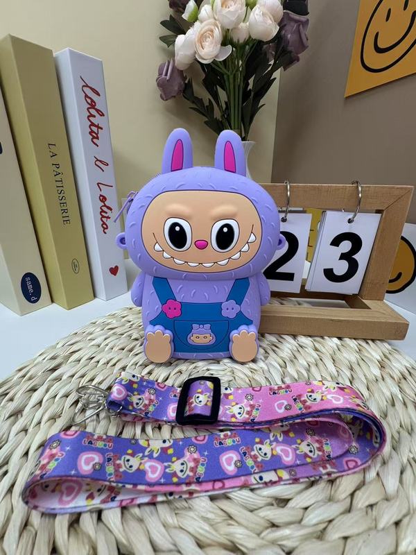 2025 新しいシリコンバッグ漫画携帯電話バッグミニバッグショルダーラブクロスボディバッグ子供小銭入れ卸売|undefined