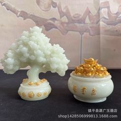 生中継ソース古遊び雑多コレクション夜光石描彩仏壇置物撮影供養宝盆代発