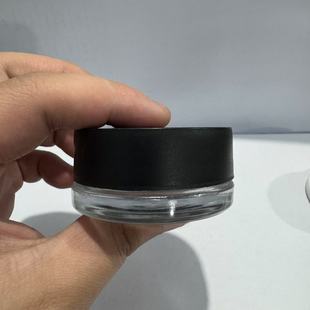 15ml Transparent Black Porcelain White Porcelain Hemp Smoke Cream Glass Bottle Portable Eye Cream Manufacturer Produces a Large Amount of Ready Stock