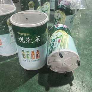ABS round pulse Cola promotion ice bucket double-layer thickened outdoor large plastic thermal insulation plastic mobile large ice bucket