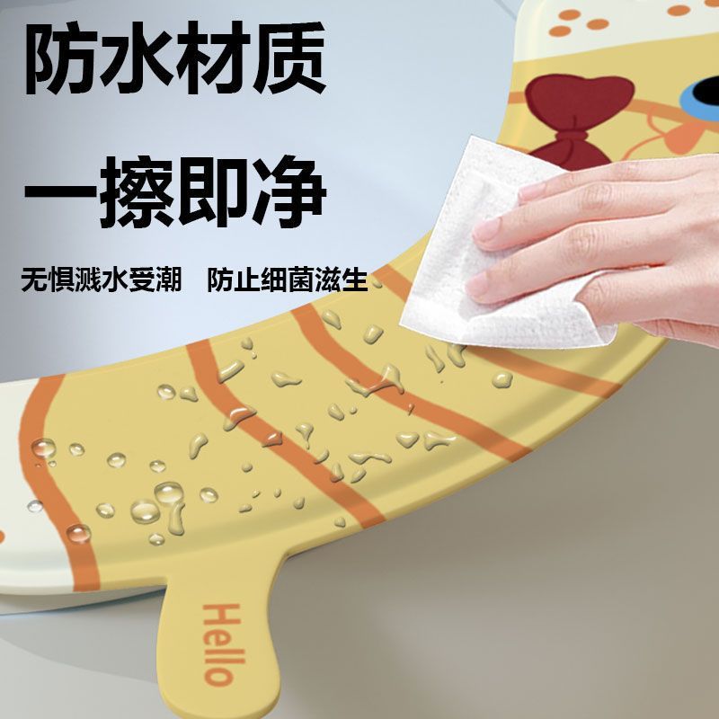 オールシーズン対応のトイレマット 2025年新作便座クッション 防水 かわいい粘着便座クッション トイレマット|undefined