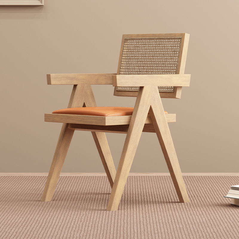 우드 컬러/오렌지 소프트 백 [두꺼워진 PU 시트 표면 업그레이드]