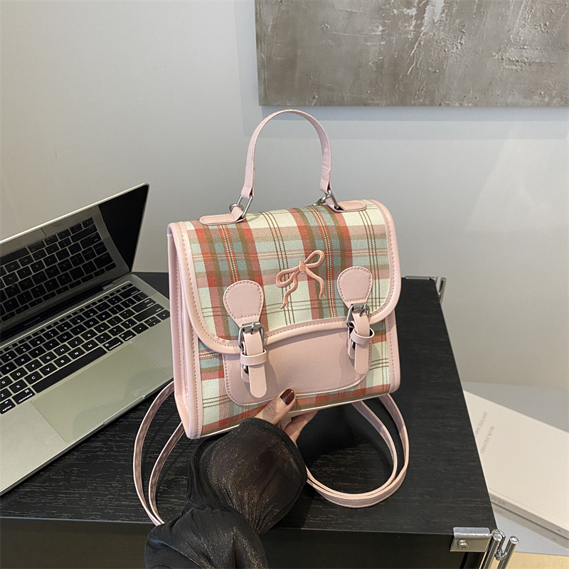 Wimei mochila 2024 nuevo estilo de diseño de moda nicho de viaje bolsas escolares ligeras para mujeres ins fuera mochila pequeña