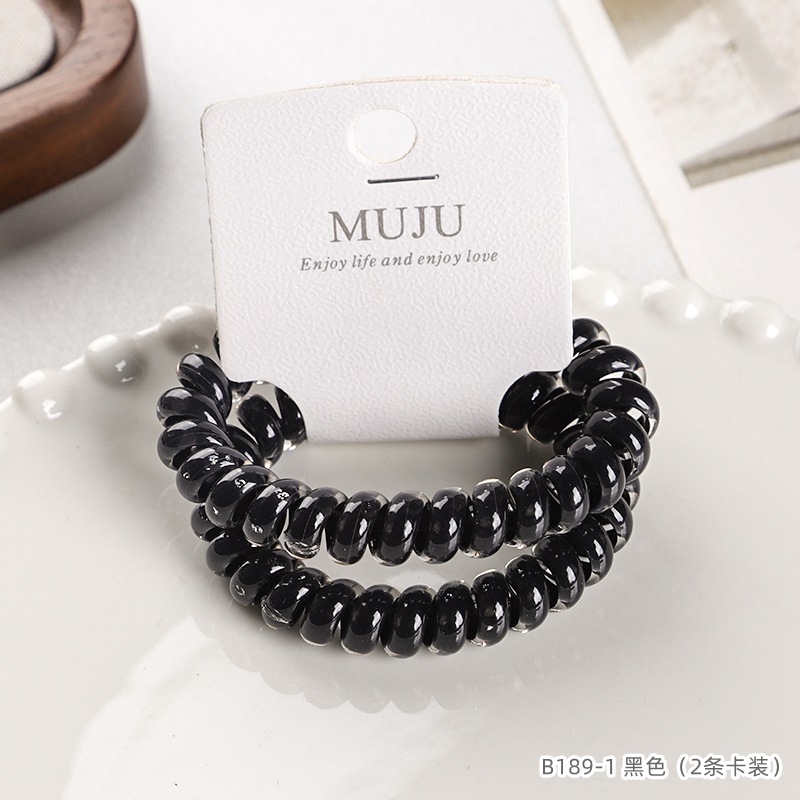 [Carga de tarjeta] sensación de alto nivel coreano de cabello de código de barras de moda de alta elasticidad de cabello anillo de cabello correa de cola de caballo