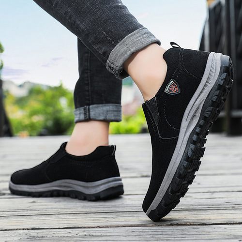 Cross-border 2024 Men's Shoes Slip-on Breathable Casual Sports Shoes Outdoor Hiking Shoes Men's Casual Shoes