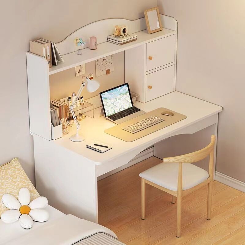 Desk and bookshelf integrated table set, student study desk, home desk, simple writing desk for bedroom, computer desk Desk and bookshelf integrated table set, student study desk, home desk, simple writing desk for bedroom, computer desk