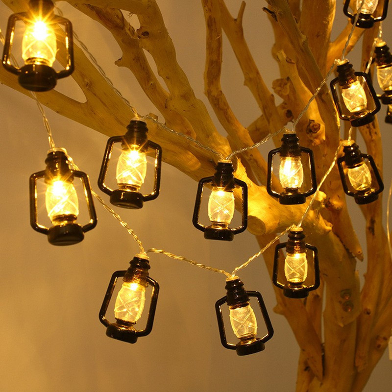 Retro Kerosene Bottle Light String for Christmas, Camping, Bedroom, Balcony, Courtyard, Led Home Ambiance Light, 5V USB Powered