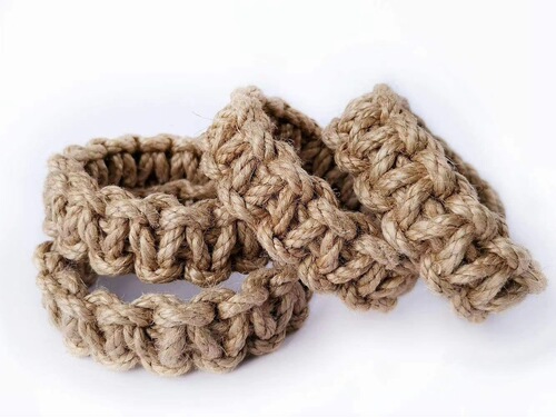 Cross-border items Curtain variable tie straps twisted fun handmade hemp rope woven curtain accessories DTY raw materials