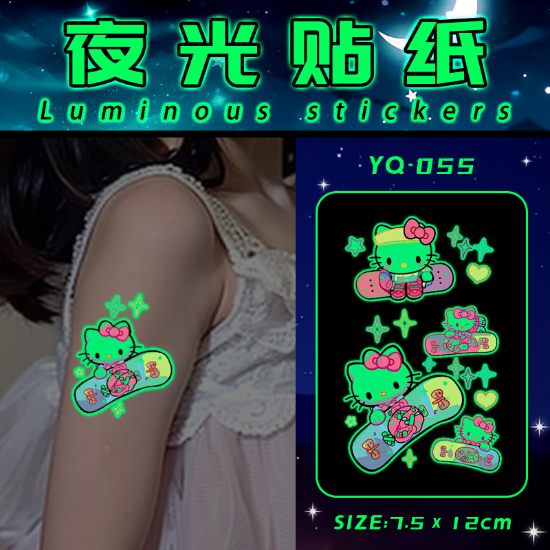 Cute cartoon children's fluorescence waterproof tattoo stickers for…