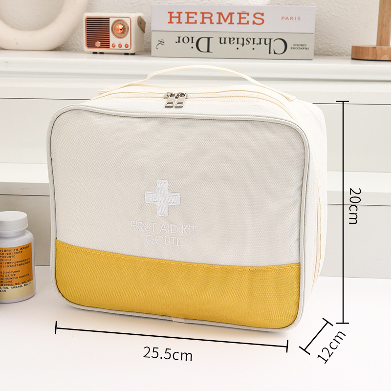 베이지색 대형(대형 의약품 가방)