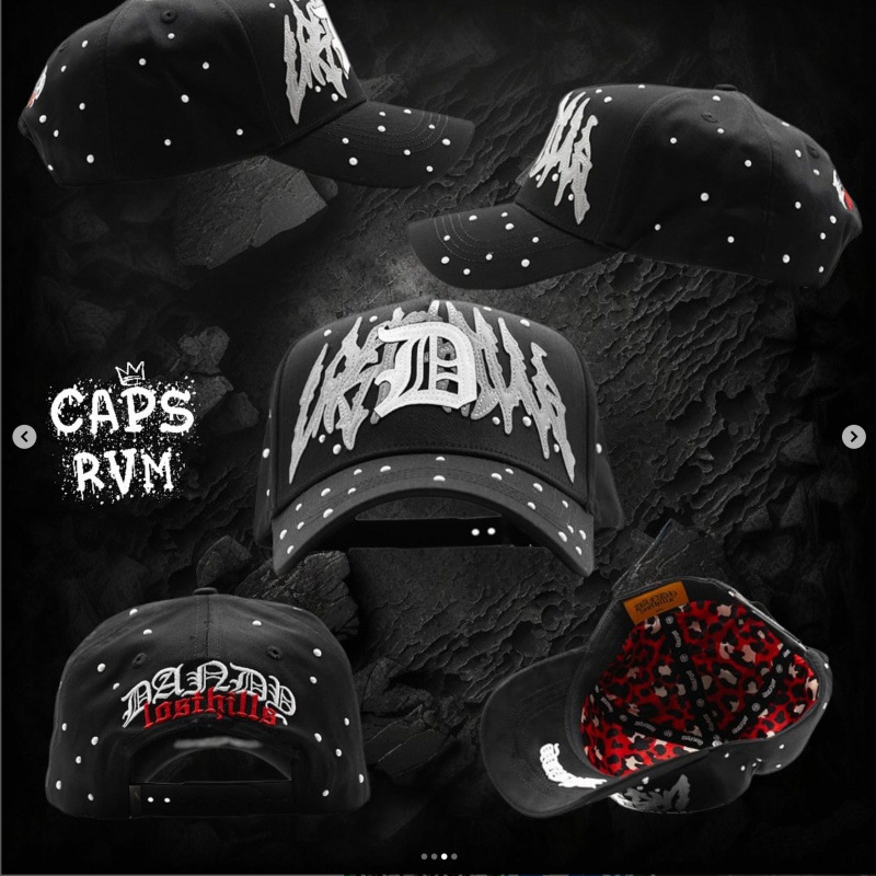 Tendencia transfronteriza hip hop Dandy Dandy sombrero con letras de diamante sombrero de pato doblado a lo largo del sombrero de béisbol image 48