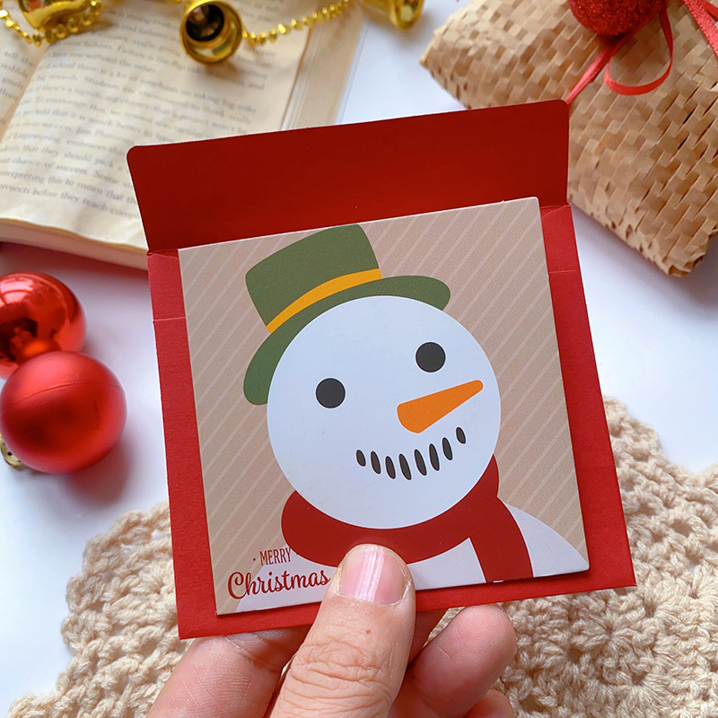 クリスマスグリーティングカード封筒クリスマスギフトボックスカードビジネス祝日感謝祝福はがきins風感謝カード|undefined