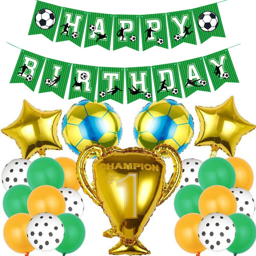 Cross-border Football Cup World Cup Theme Party Decoration Football Birthday Flag American Football Banner Wholesale Customization