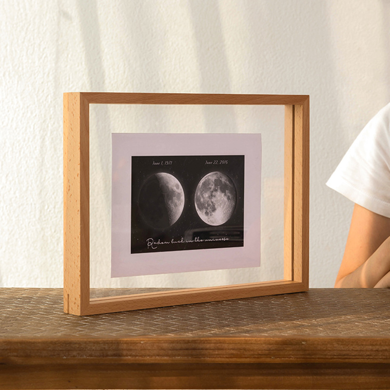 moon moon photo frame decoration printing photo diy couple gift Little Red Book custom moon of birth date moon moon photo frame decoration printing photo diy couple gift Little Red Book custom moon of birth date