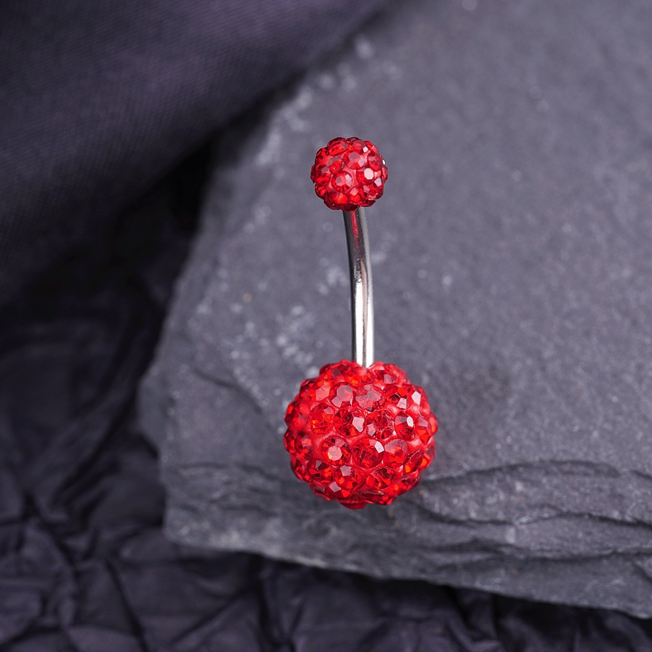 Gothic Belly Button Ring Stainless Steel Heart Moon Cross Style_voghion.com