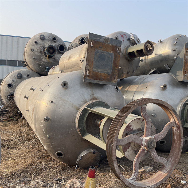 转让二手不锈钢电加热反应釜  真空反应釜  蒸汽反应釜