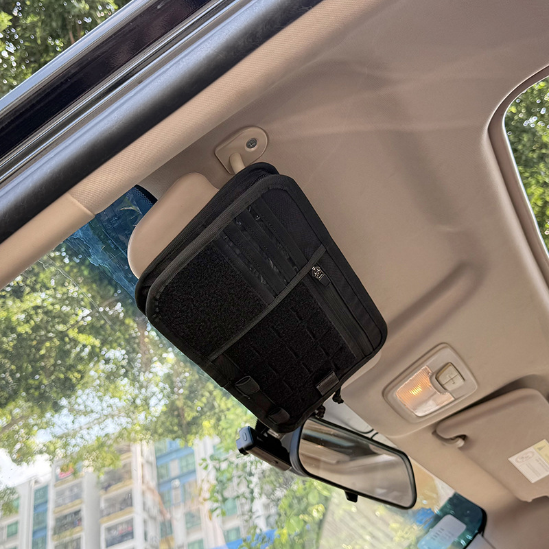 Hot-Selling Car Sun Visor Storage Bag, Car Glasses Holder Storage Bag, Car Interior Document Holder, Card Holder