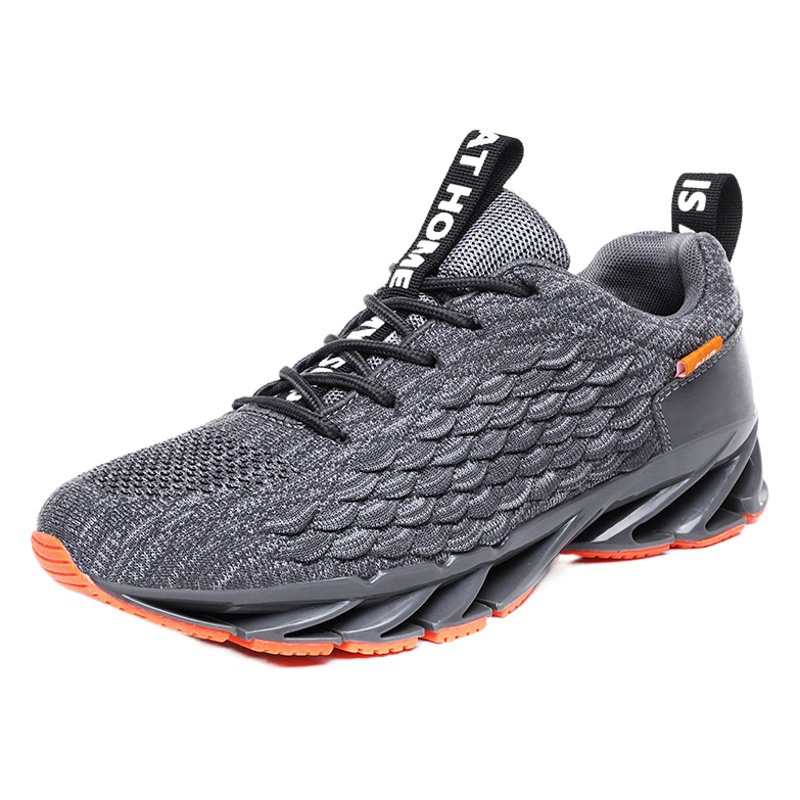 Трансграничная рыбья чешуя лезвие мужская обувь весна 2025 новый тренажерный зал летающая сетка обувь дышащая кроссовки кроссовки