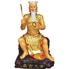 福禄寿神像图片摆件树脂玻璃钢彩绘贴金塑像河南佛像厂直销