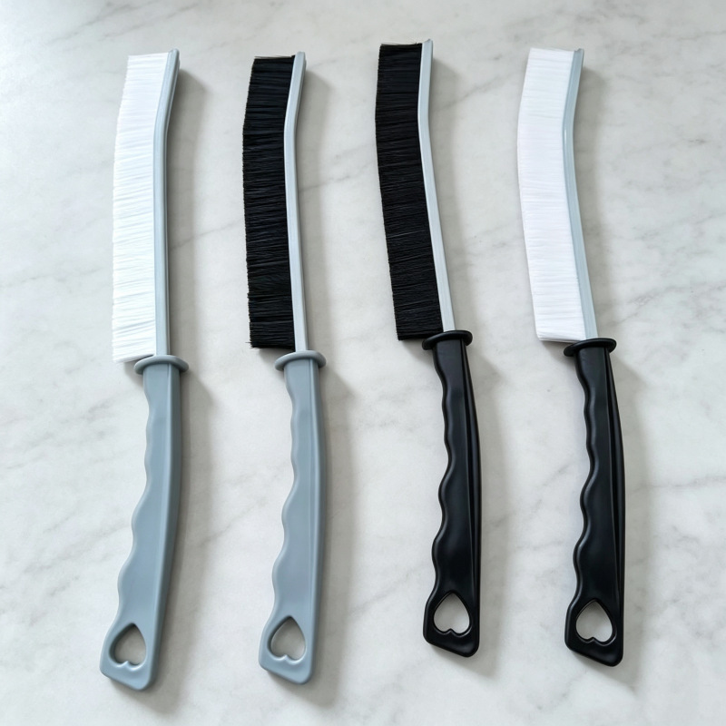 Long-Handled Crevice Cleaning Brush, Curved Narrow Gap Brush, Window Groove Dust Removal Brush, Household Dead Corner and Crevice Cleaning Brush