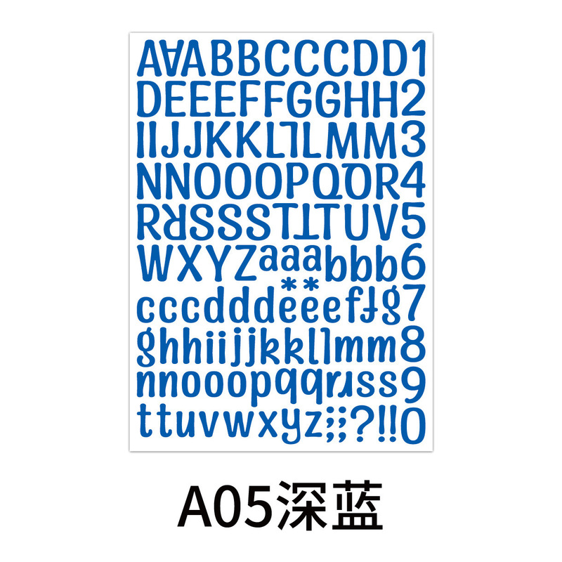 レターステッカークロスボーダーカラー英語英数字組み合わせ diy ステッカー水カップコンピュータ装飾防水ステッカー|undefined