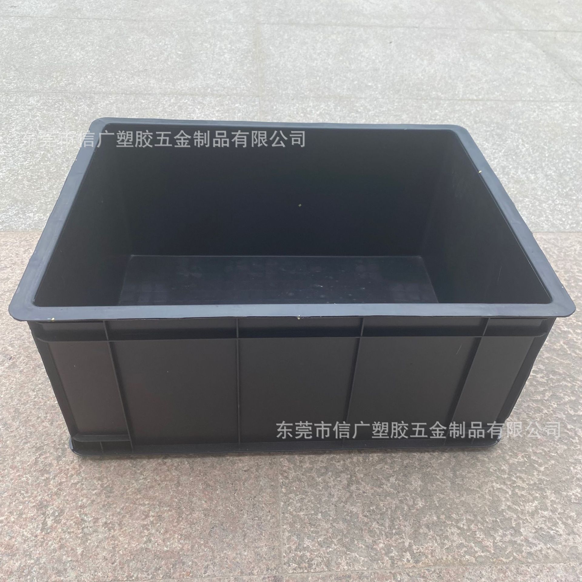 塑料防静电周转箱 防静电零件盒 黑色防静电塑胶框塑胶箱厂家直销