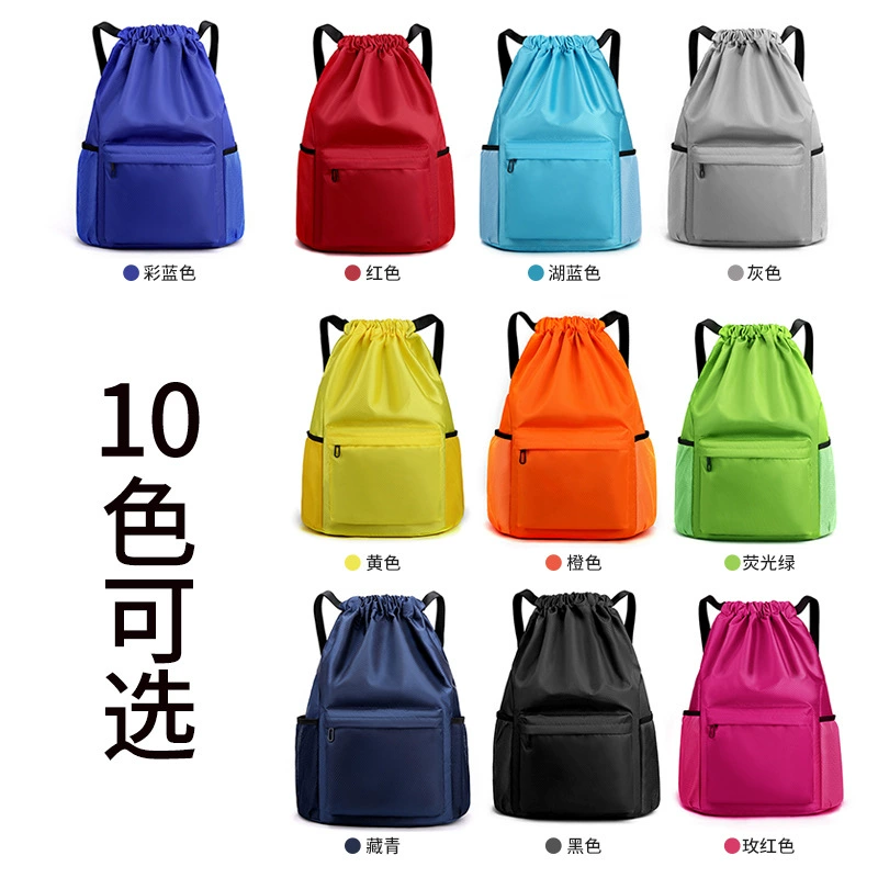 Basketball backpack, fashionable sports bag for training, custom-made, drawstring