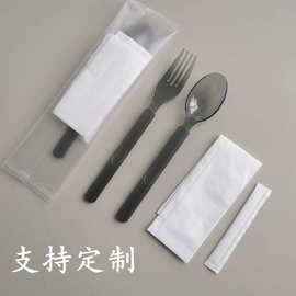 一次性勺子叉子套装水果捞沙拉蔬菜素食餐具独立包装加厚轻食批发