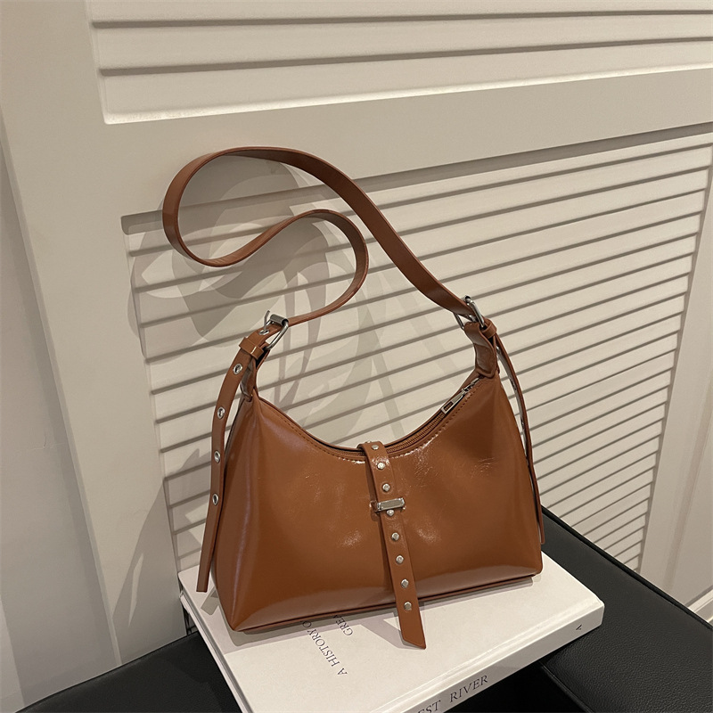 Koreanische Dumpling Tasche Damen Retro Umhängetasche Schultertasche_voghion.com